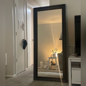 Ikea black framed mirror